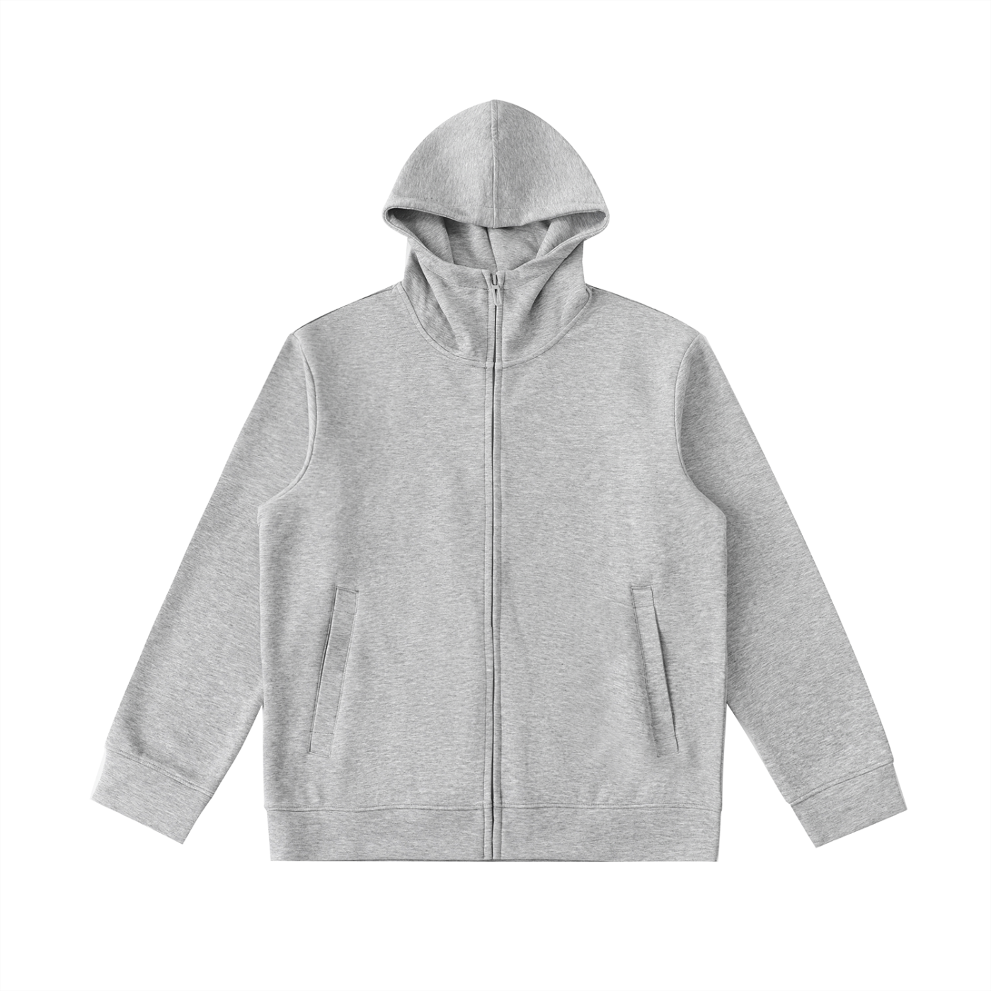 Heavyweight High Neck  Zip-Up