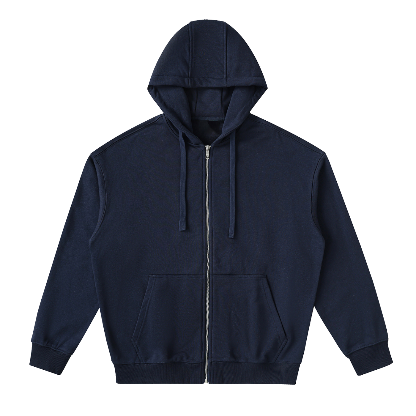 Drop-Shoulder Zip Up