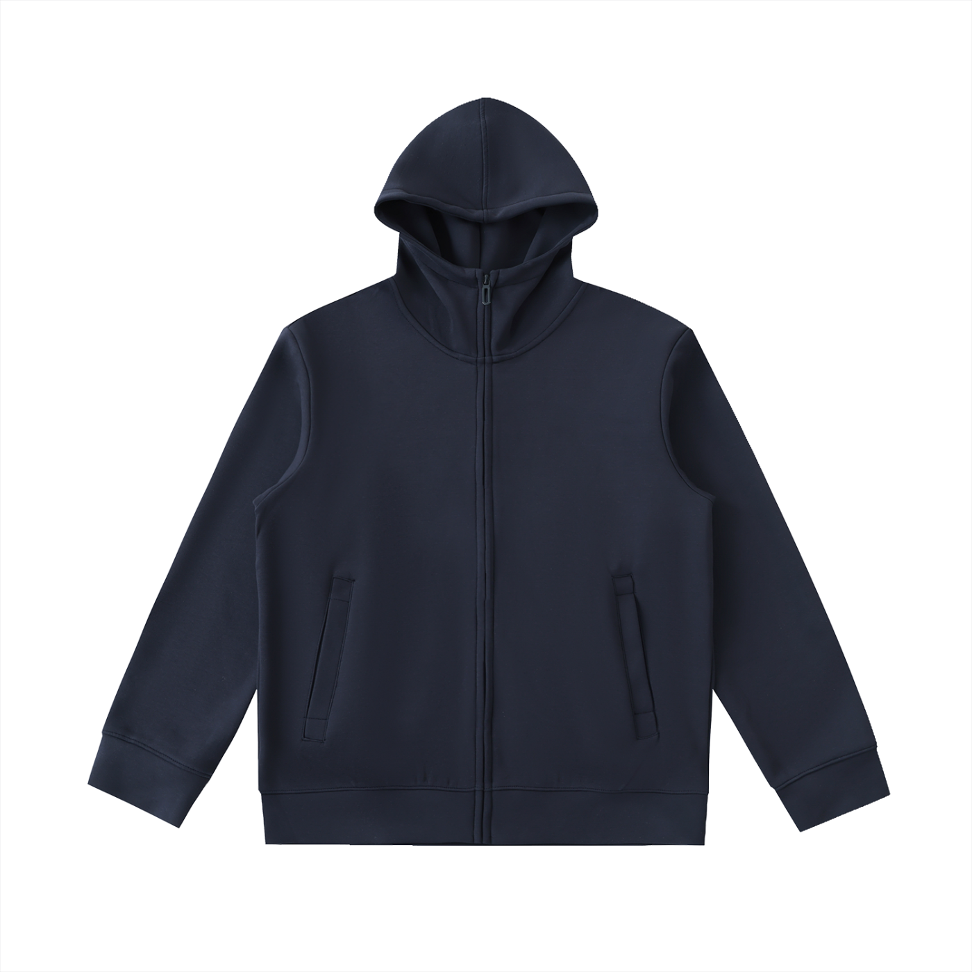 Heavyweight High Neck  Zip-Up