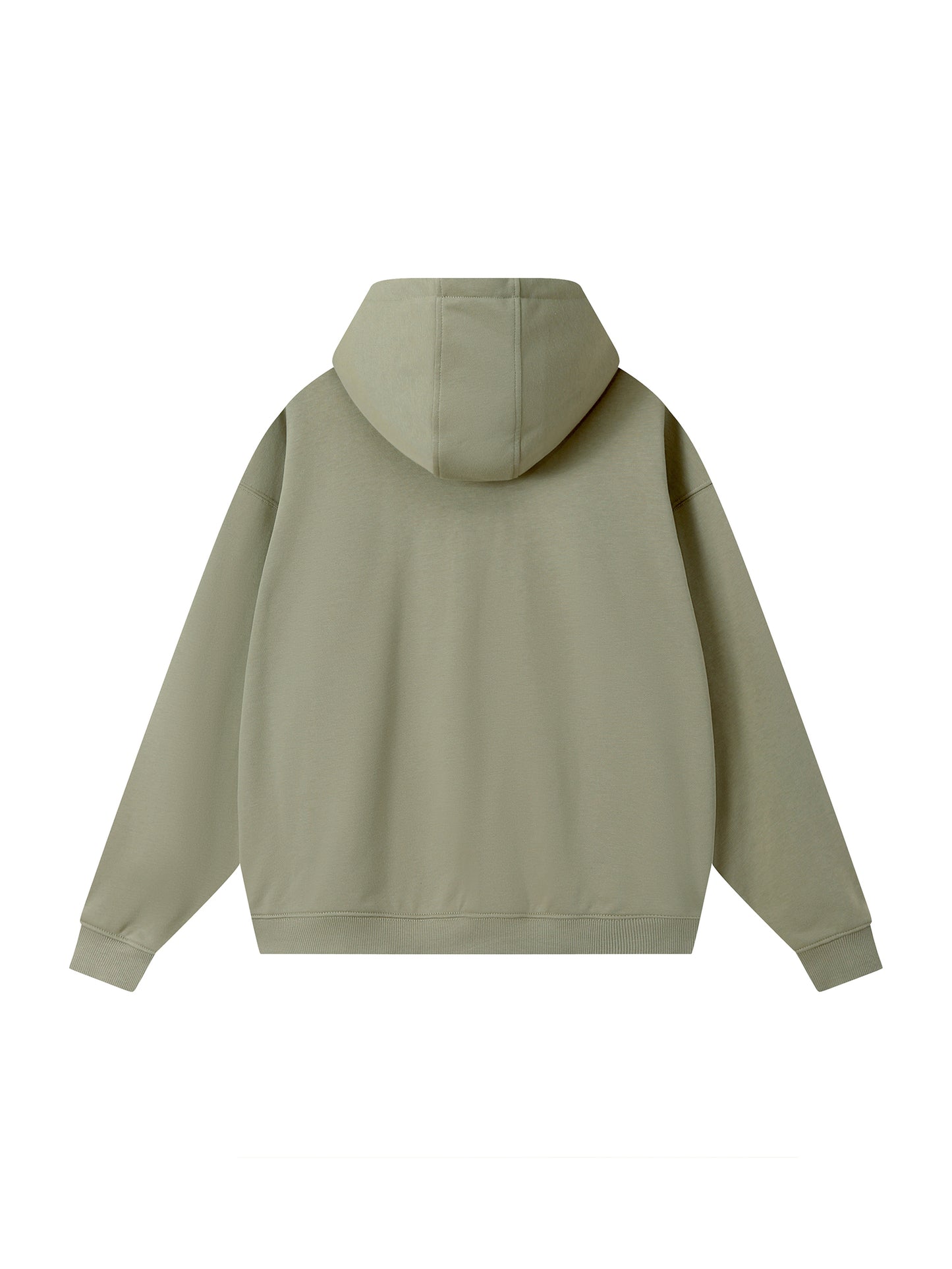 Drop-Shoulder Zip Up