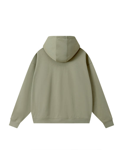 Drop-Shoulder Zip Up