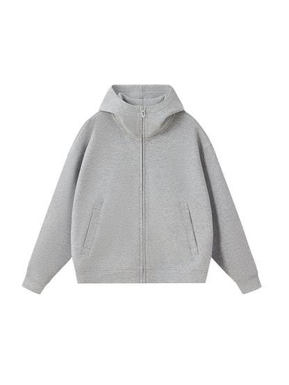 Heavyweight High Neck  Zip-Up