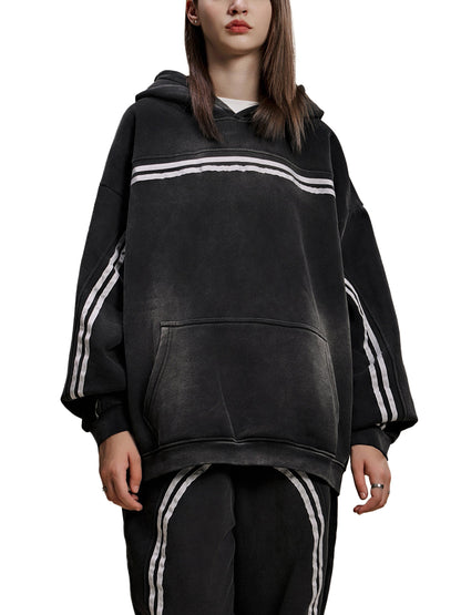 Tape Contrast Hoodie