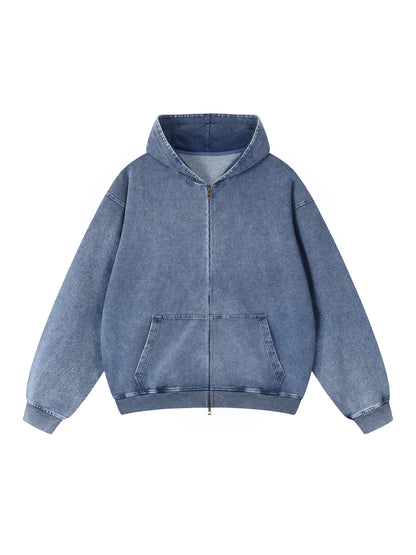 Snow Wash Zip-Up