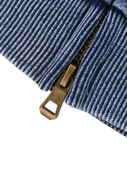 Snow Wash Zip-Up